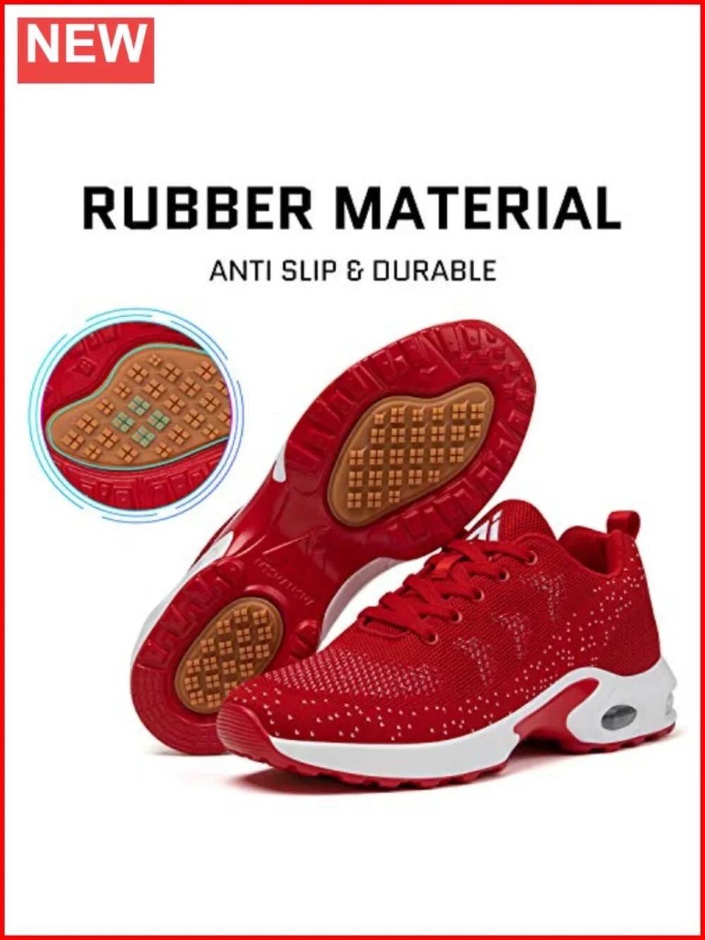 Women's Air Cushion Running Shoes Lightweight Arch Support Walking Sneakers
